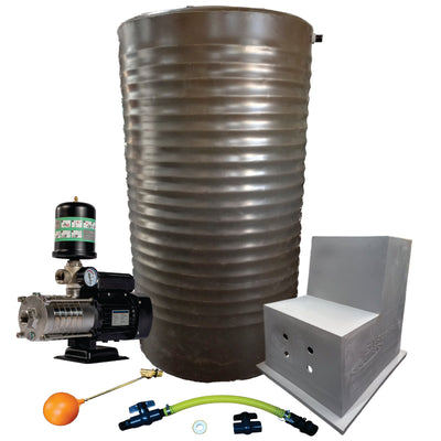 Water tank Combo Executive: 1200l Water tank & 0.75kw Intelli VSD Booster pump