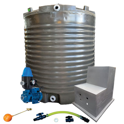 Water tank Combo Executive: 2200l tank & 0.75kw Peripheral Water Pump