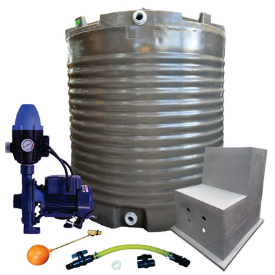 Water tank Combo Executive: 2200l slim tank & 0.55kw Monoblock Water Pump kit