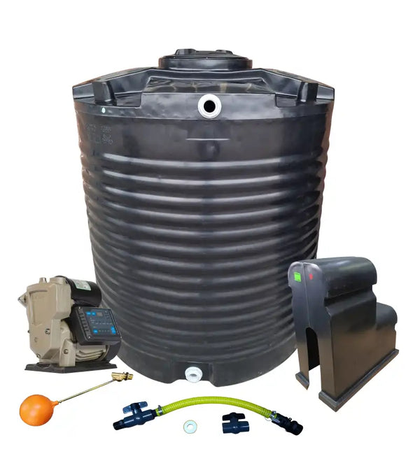 Water tank Combo Executive: 2200l Water tank & VSP 0.75KW Booster Pump System (with VSD)