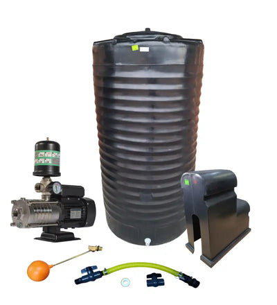 Water tank Combo Executive: 1000l Water tank & 0.75kw Intelli VSD Booster pump