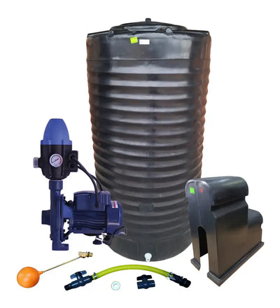 Water tank Combo Executive: 1200l slim tank & 0.55kw Monoblock Water Pump kit