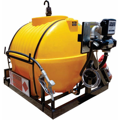 650l Diesel bowser 85lpm-12v horizontal unit