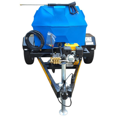pressure washer - 500l trailer - 186 bar