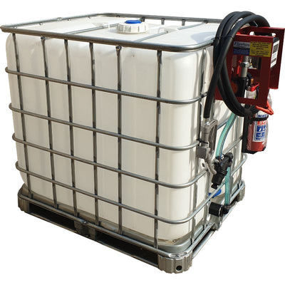 1000l Mobile Diesel bowser 40lpm 12v Exec flowbin tank unit