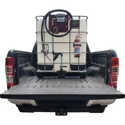 1000l Mobile Diesel bowser 40lpm 12v Exec flowbin tank unit