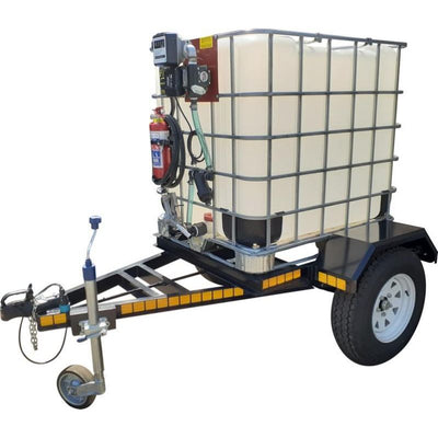 1000lt Diesel bowser trailer units -56lpm 220v flowbin unbraked