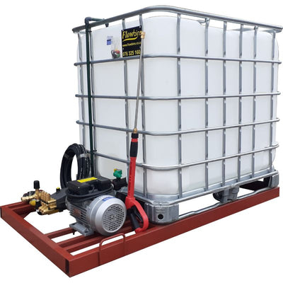 1000lt High pressure washer - 2.2kw 220v 100bar flowbin unit