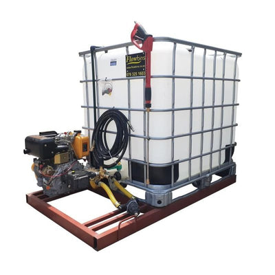 1000l Pressure washer unit - 10hp 241 bar diesel