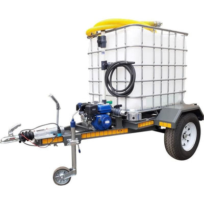1000lt water bowsertrailer 2.5bar - 1 outlet unbraked unit