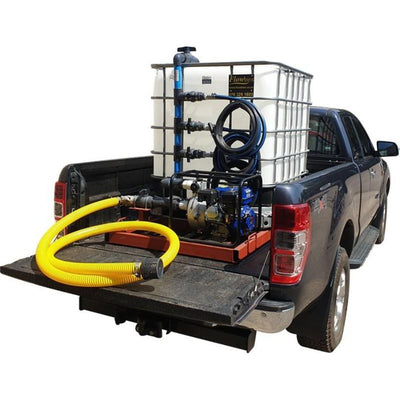1000l water bowser 7.5 bar 3 outlet flowbin unit