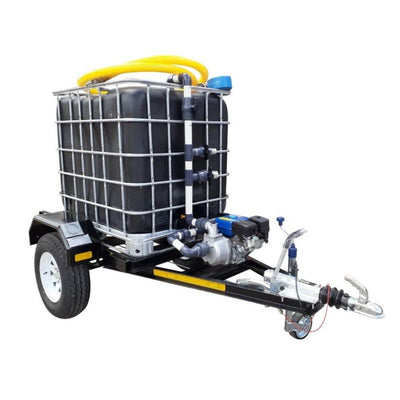 1000lt Water bowser trailer - 2.5bar exec braked unit