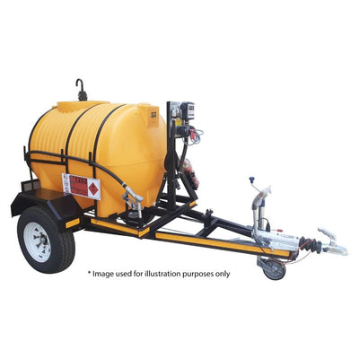 1000l Diesel trailer 40lpm-12v-exec horizontal braked