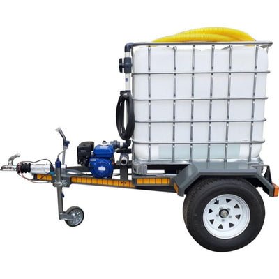 1000lt water bowsertrailer 2.5bar - 1 outlet unbraked unit