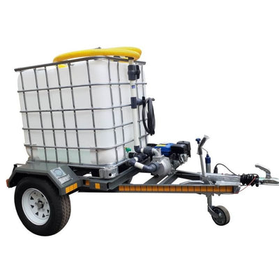 1000lt water bowsertrailer 2.5bar - 1 outlet unbraked unit