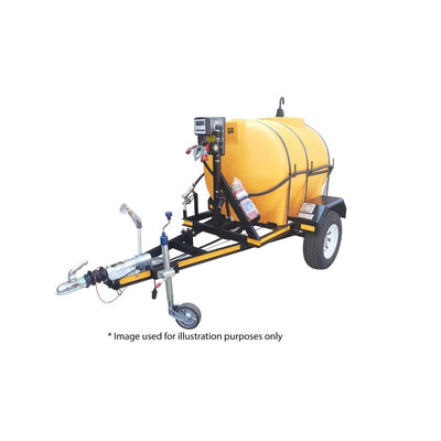 1000l Diesel trailer 40lpm-12v-exec horizontal braked