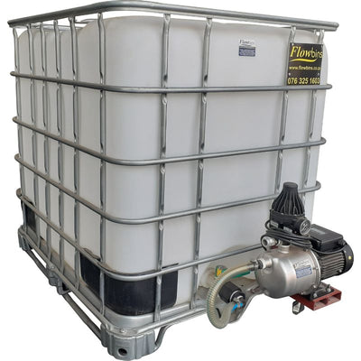 1000 litre rain havest 0.75kw jts flowbin unit