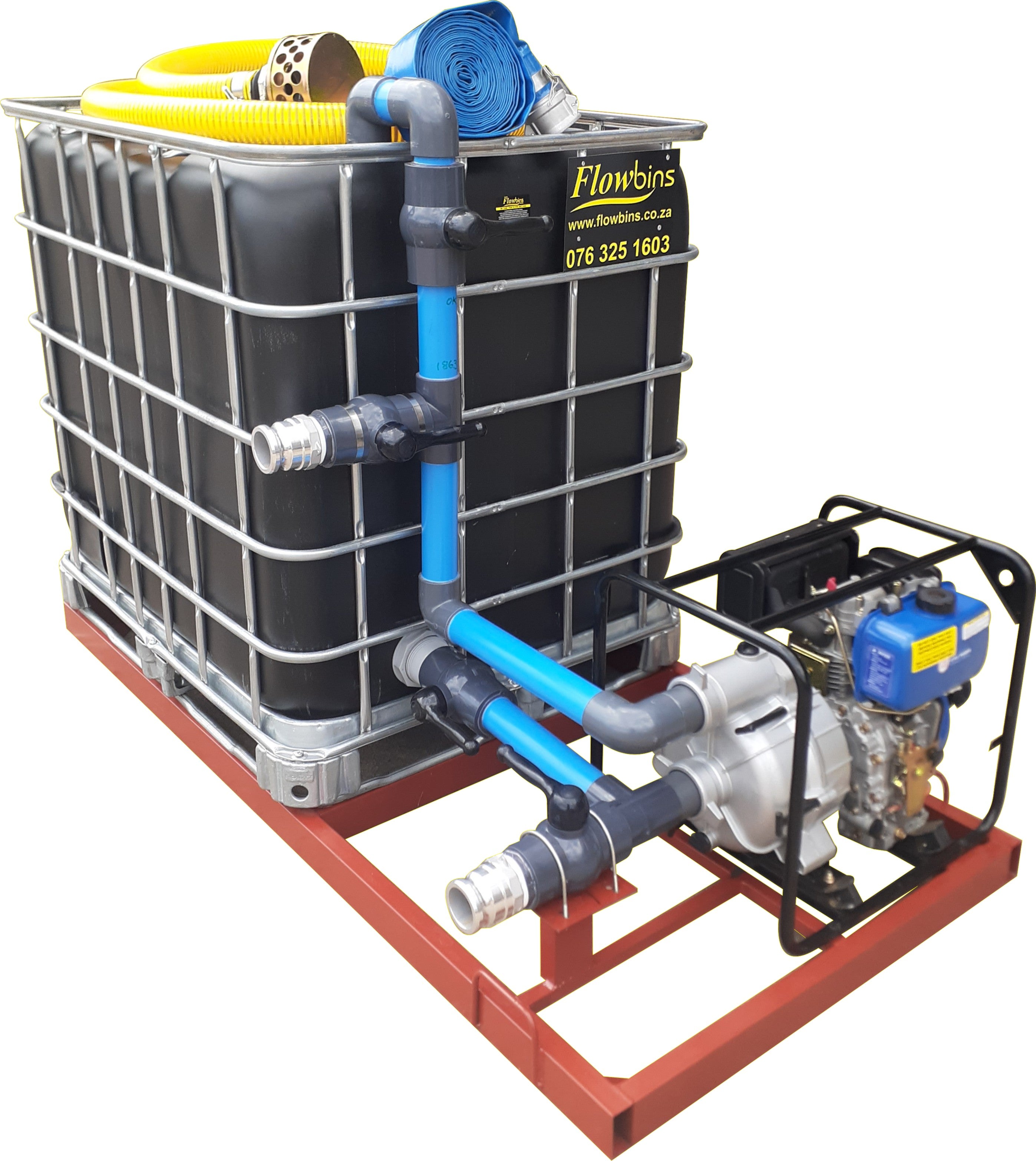 1000l Diesel Honey Sucker mobile flowbin-Unit | Flowbins - Flowbins