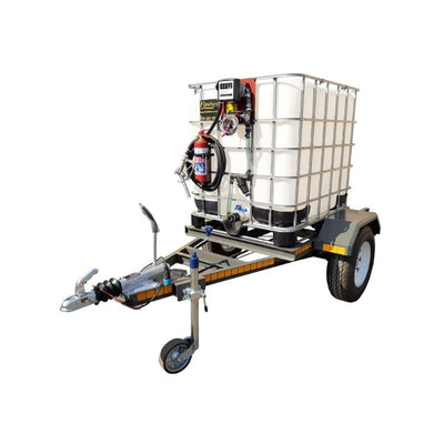 1000l Diesel bowser trailer 50lpm 12v flowbin braked