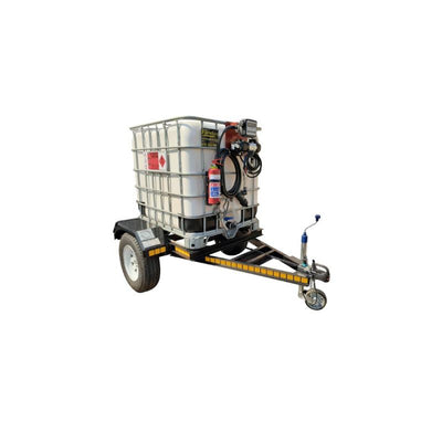 1000l Diesel bowser trailer unit - 85Lpm 12v (Piusi) braked