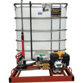 1000l High pressure washer  - 6.5hp 186bar petrol flowbin unit