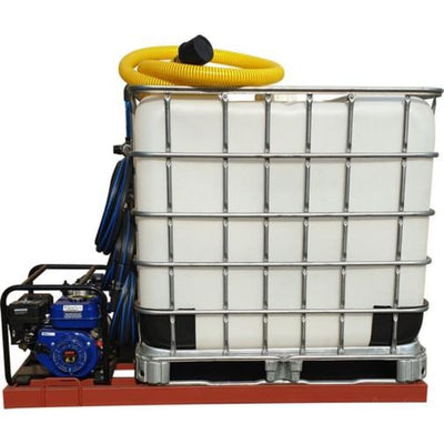1000l water bowser 7.5 bar 3 outlet flowbin unit