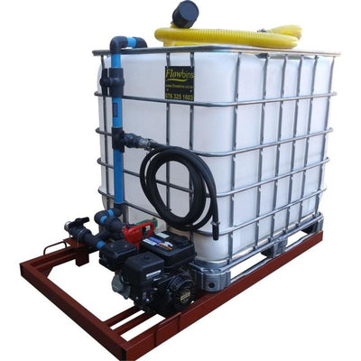 1000l water bowser 9.5 bar 1 outlet flowbin unit