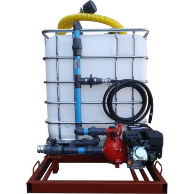 1000l water bowser 9.5 bar 1 outlet flowbin unit