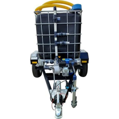 1000lt Water bowser trailer - 2.5bar exec braked unit