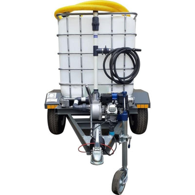 1000lt water bowsertrailer 2.5bar - 1 outlet unbraked unit