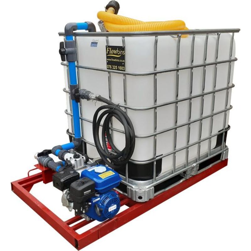 1000l Water Bowser – 7.5bar 1 outlet Flowbin bakkie unit | Flowbins ...