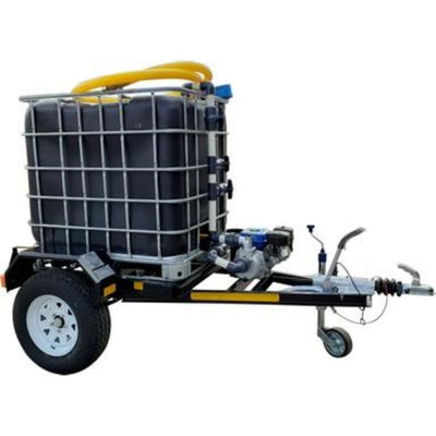 1000lt Water bowser trailer - 2.5bar exec braked unit