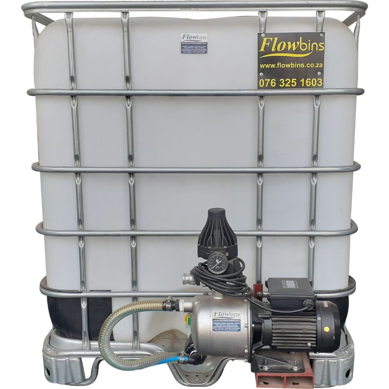 1000lt Rain harvest 0.75kw JTS Flowbin unit | Flowbins - Flowbins