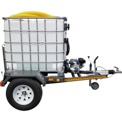 1000lt water bowsertrailer 2.5bar - 1 outlet unbraked unit