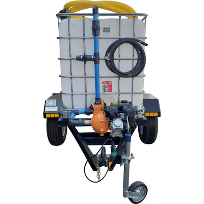 1000lt water bowser trailer unbraked unit 7bar - 1 outlet