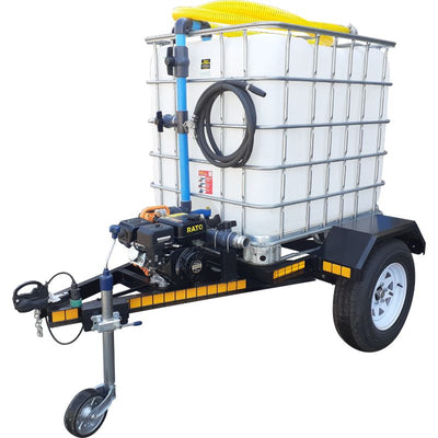 1000lt water bowser trailer unbraked unit 7bar - 1 outlet