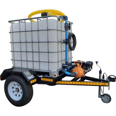 1000lt water bowser trailer unbraked unit 7bar - 1 outlet