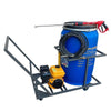 210l Pressure washer unit-6.5hp 186 bar petrol trolley unit