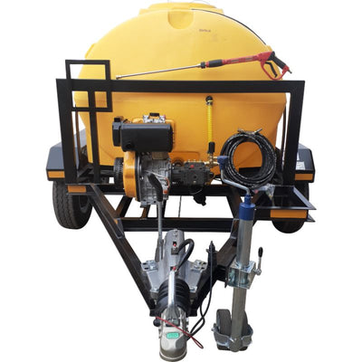 241bar diesel high pressure washer 2500l trailer unit