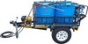 300l vertical 186bar pressure washer and 300l 2.5bar water bowser on braked trailer
