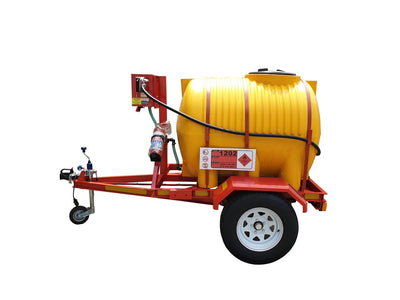 1000lt Diesel Bowser 12V 40L/min unbraked trailer