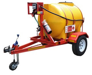 1000lt Diesel Bowser 12V 40L/min unbraked trailer