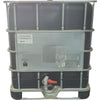 As new chemical grade 1000lt flow bin tank black