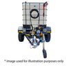 1000l High Pressure Washer trailer 241bar-diesel Flowbin™  unbraked