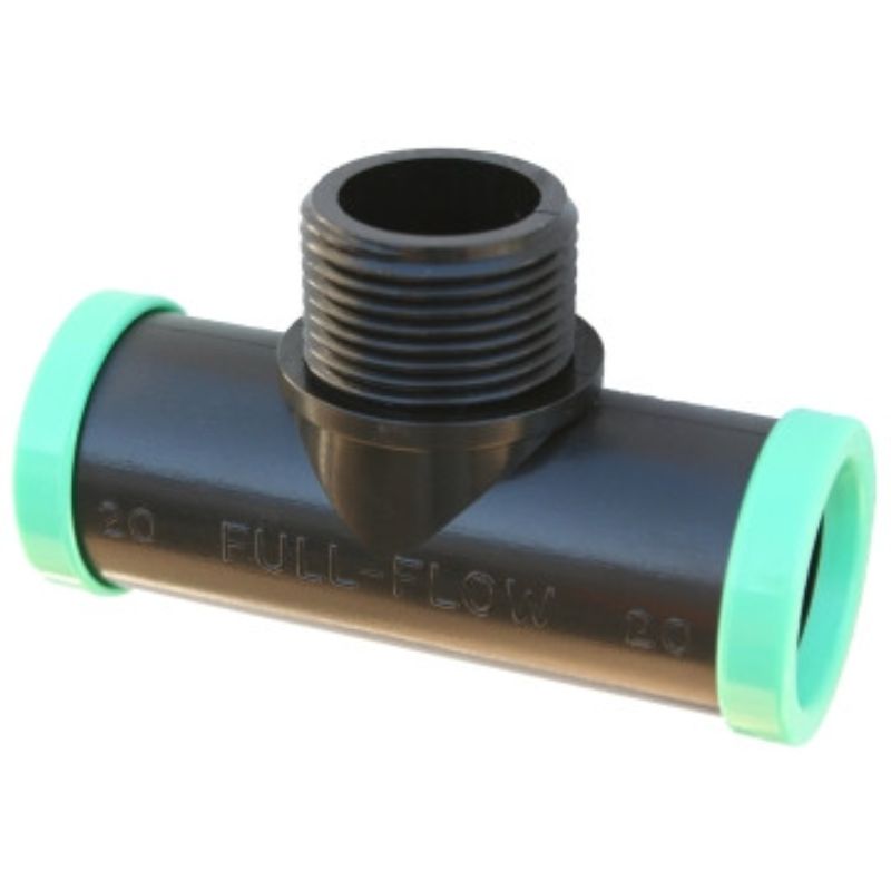 Irrigation Full Flow Male Tee - Flowbins