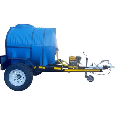 braked pressure washer trailer 1000l